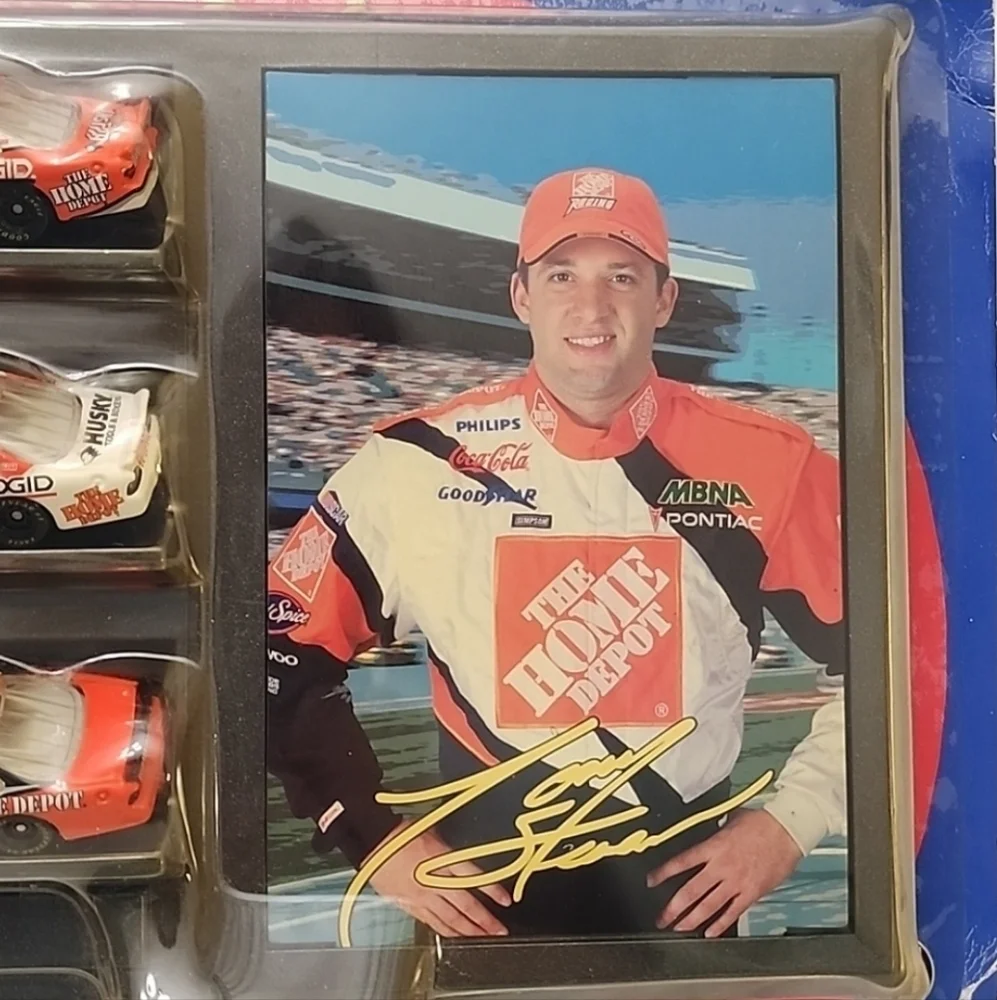 Winners Circle Tony Stewart Gift Pack 3 1/64 Die Cast Cars & NASCAR Framed Art